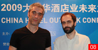 www.id-china.com.cn网站主编马海金会后采访演讲嘉宾Filippo Gabbiani和Andrea Destefanis