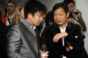 上海喜马拉雅中心总裁林书民（左）与证大集团总裁戴志康（右）