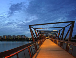新加坡建造Lorong Halus步行桥