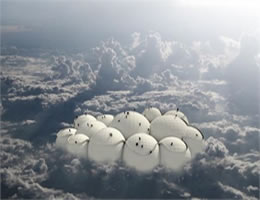美建筑师构想空中载人浮云解决城市交通