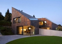瑞士乡村的双子住宅设计