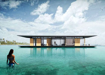新加坡建筑师设计水上全景漂浮屋