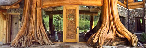 Kathy Scott在科罗拉多州设计渡假木屋“Log House”