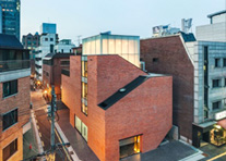 Dia建筑事务所在首尔设计现代录音工作室
